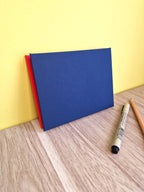 Carnet A6 multi-technique – Bleu & Rouge