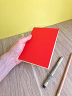 Carnet A6 multi-technique – Rouge & Beige