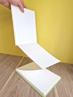 Carnet A5 multi-techniques – Beige & Vert pistache
