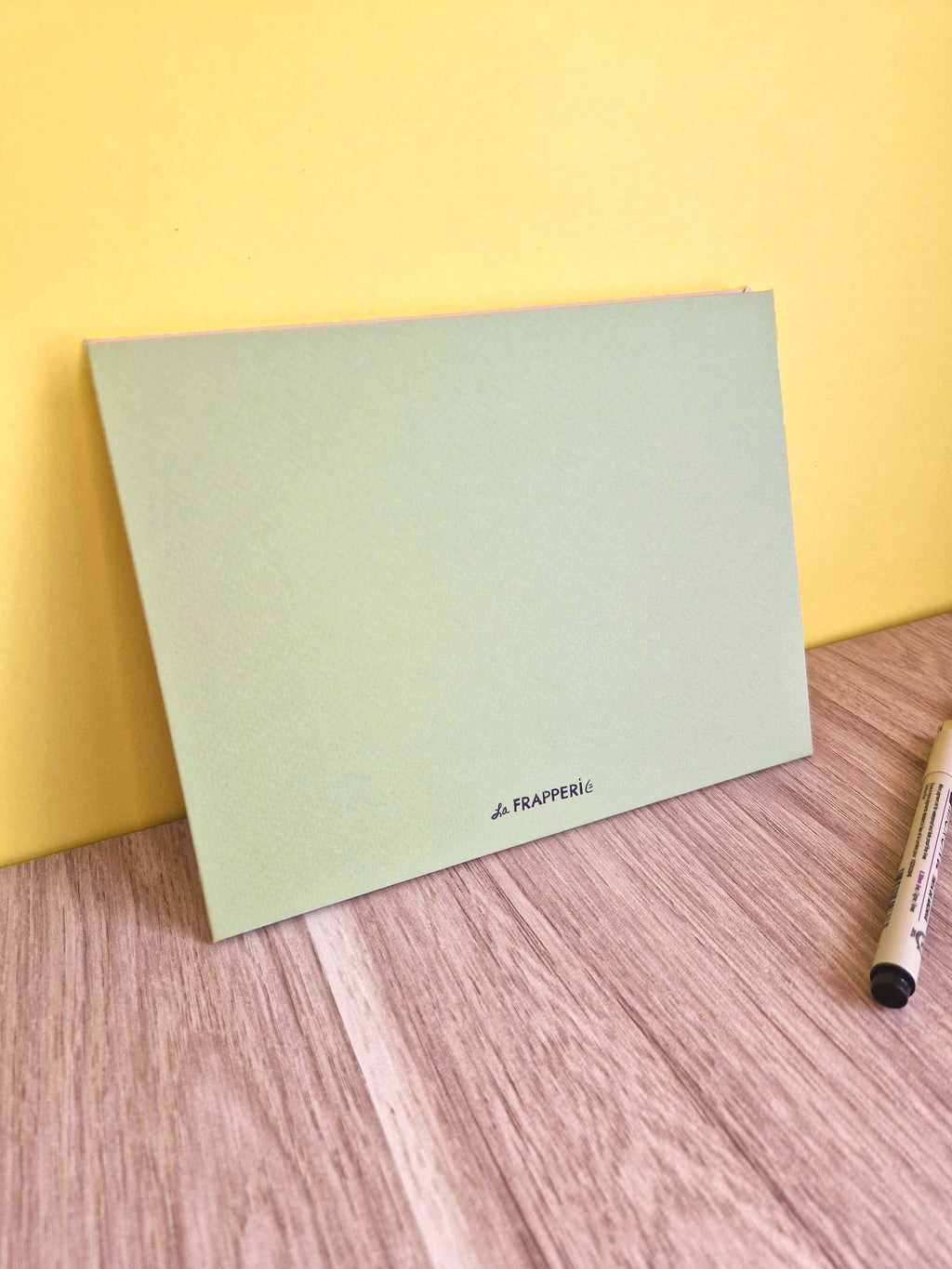Carnet A5 multi-techniques – Beige & Vert pistache