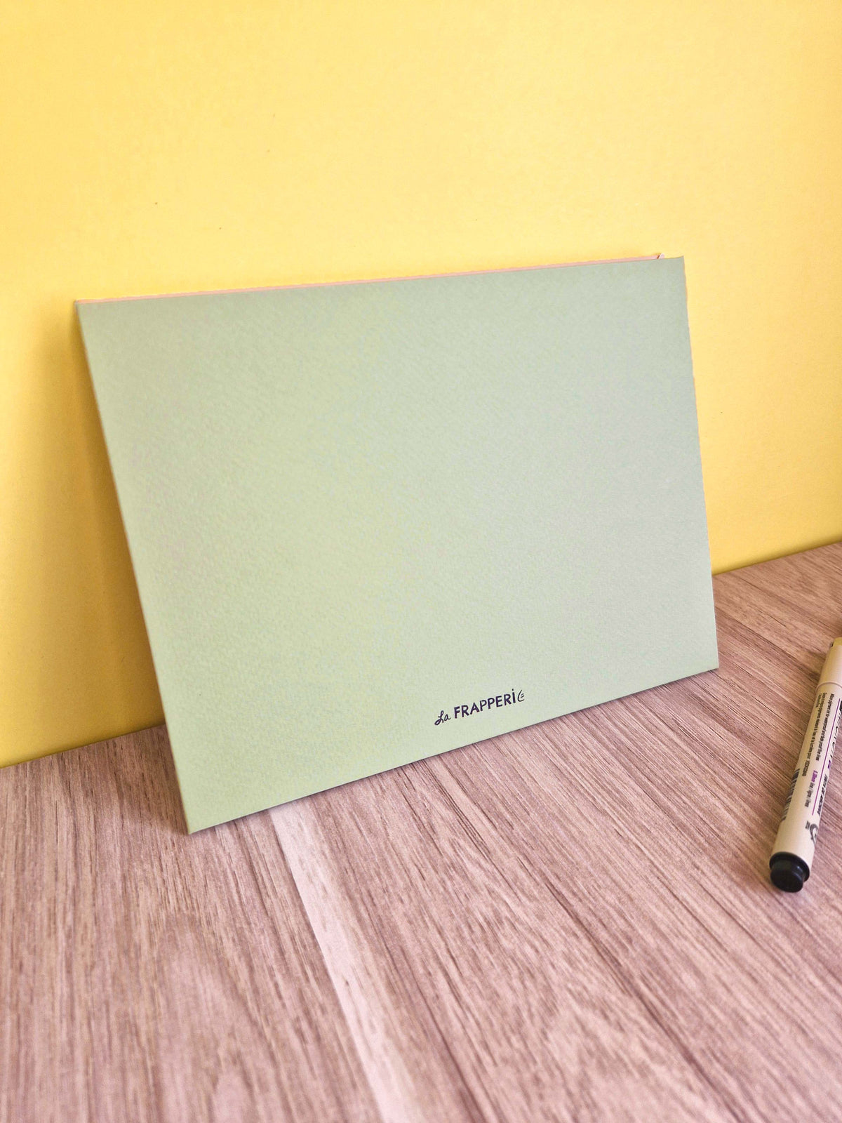 Carnet A5 multi-techniques – Beige & Vert pistache