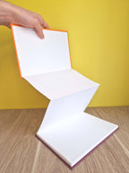 Carnet A5 multi-techniques – Orange & Pourpre
