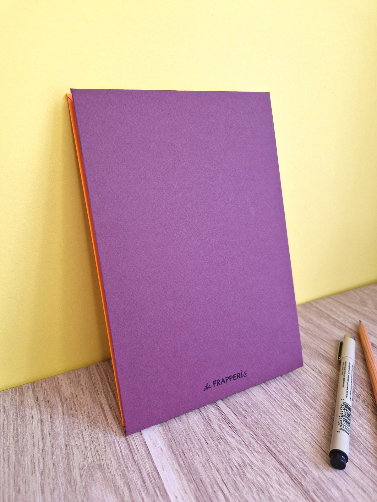Carnet A5 multi-techniques – Orange & Pourpre