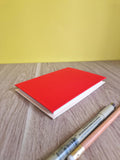 Carnet A6 multi-technique – Rouge & Beige
