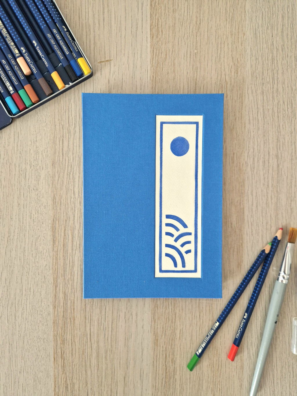 Onde – Carnet accordéon A5 aquarelle