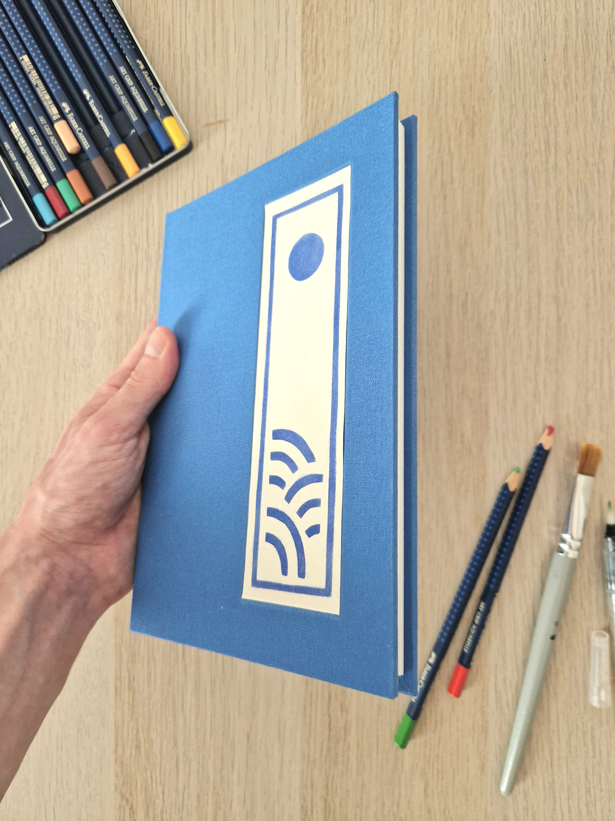 Onde – Carnet accordéon A5 aquarelle
