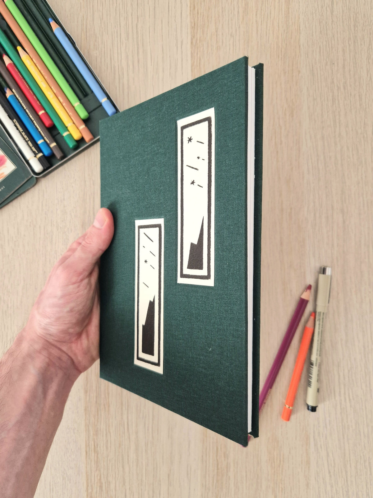 Constelle – Carnet accordéon A5 multi-techniques