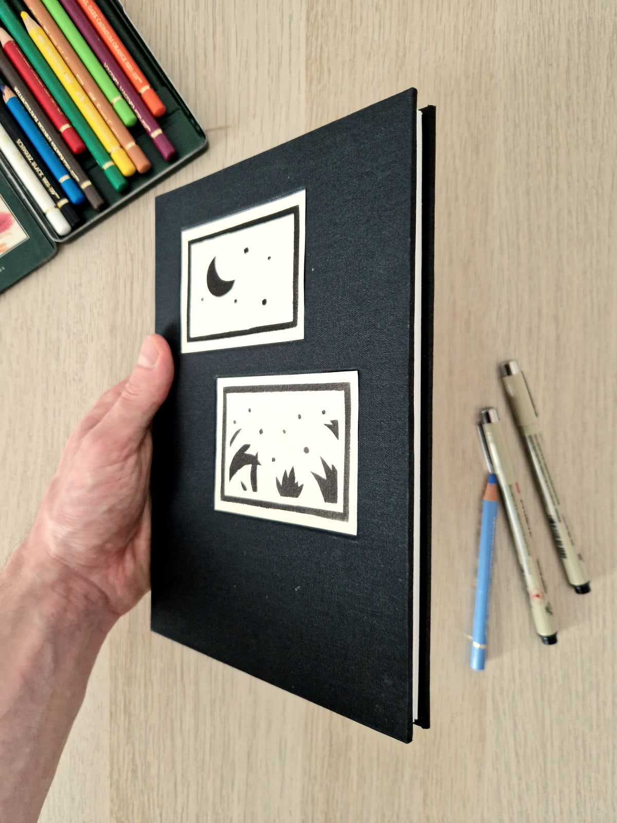 Nocturne – Carnet accordéon A5 multi-techniques