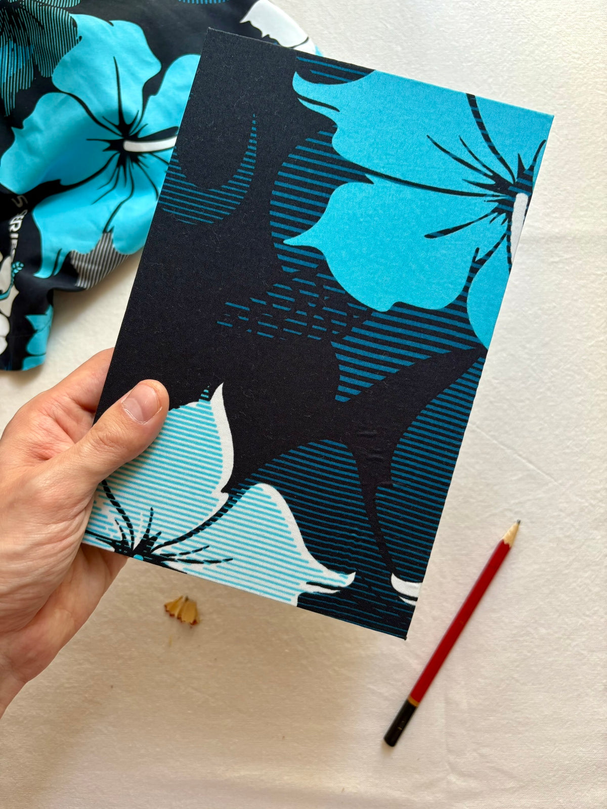 Fleurs marine – Carnet accordéon A5 multi-techniques