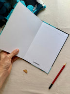Fleurs marine – Carnet accordéon A5 multi-techniques