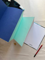 Fleurs marine – Carnet accordéon A5 multi-techniques