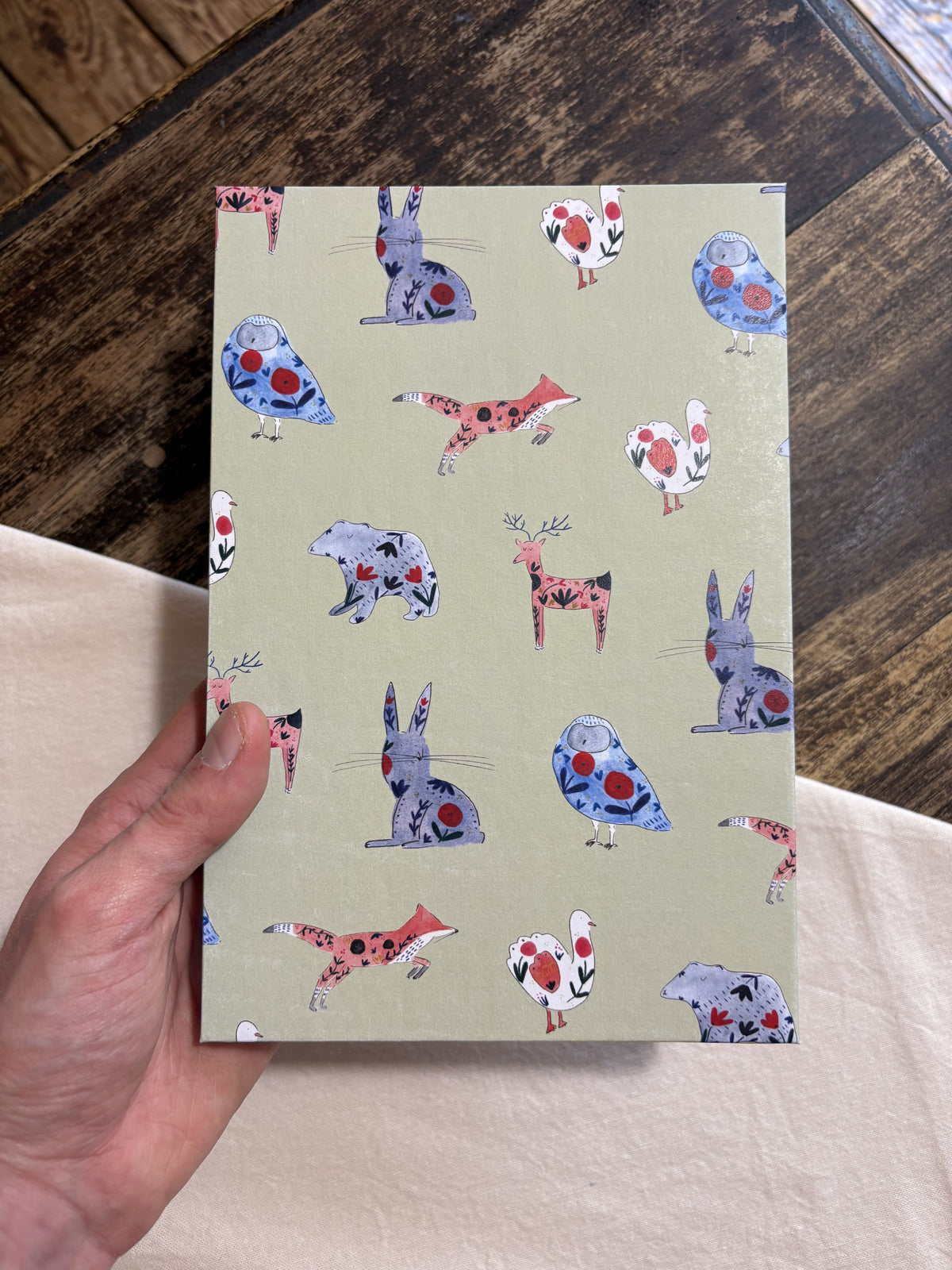 Oiseaux & Forêt – Carnet accordéon A5 multi-techniques
