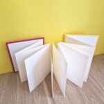 Carnet carré 16x16 - Violet & Beige 5