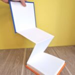 Carnet carré 15x15 - Bleu marine & Orange 4