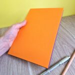 Carnet A5 multi-techniques - Orange & Pourpre 2