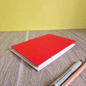 Carnet A6 multi - Rouge & Beige