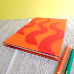 Carnet à grain A5 - "Feu"